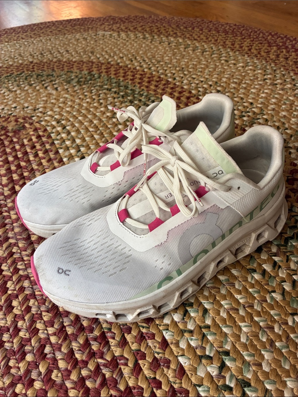 On Running Cloundmonsters - Pink and Green